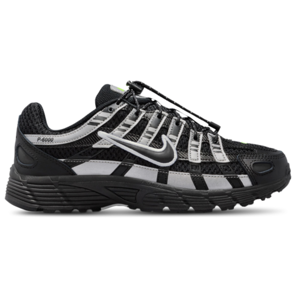 Nike P-6000 Boys' Grade School Basketball Shoes, Size 7 - Silver/Black
