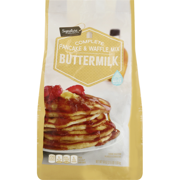 Signature SELECT Pancake & Waffle Mix, Buttermilk, Complete