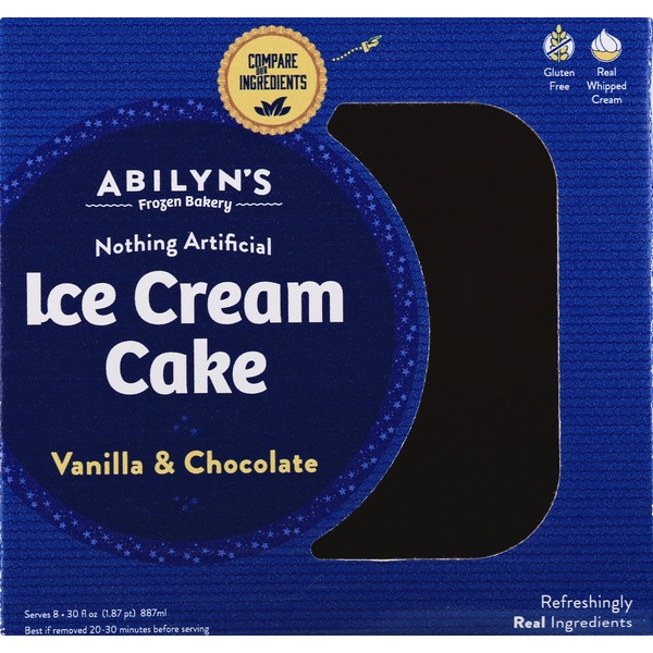 Abilyns Ice Cream Cake, Vanilla & Chocolate (30 oz) Instacart