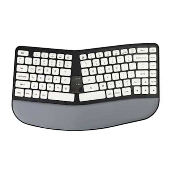 Bytech Ergonomic Wireless Keyboard with Wrist Rest