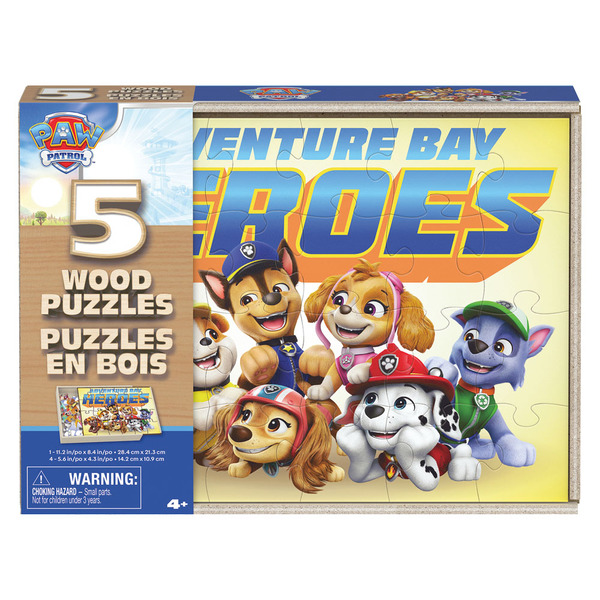 1巻5m puzzle PET Spin Master 5pc Wooden Puzzle, Paw Patrol Same-Day Delivery or