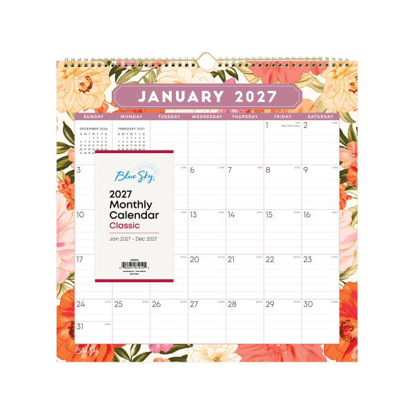 Blue Sky 2027 Lanissa Monthly Wall Calendar, 12 x 12 in