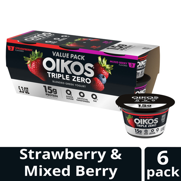 Oikos Triple Zero Variety Pack Greek Yogurt Same-Day Delivery or