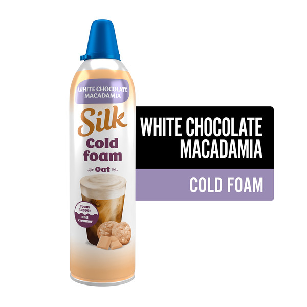Silk Cold Foam Oat Coffee Creamer, White Chocolate Macadamia Same