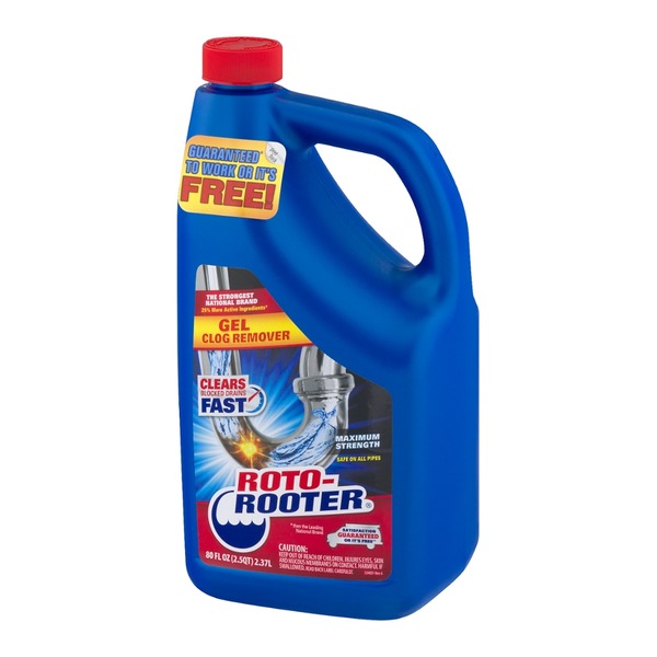 roto rooter gel clog remover maximum strength 80 fl oz roto rooter drain cleaner