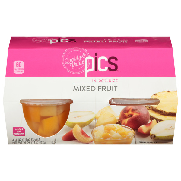 PICS Mixed Fruit Cups In 100% Juice Same-Day Delivery or Pickup