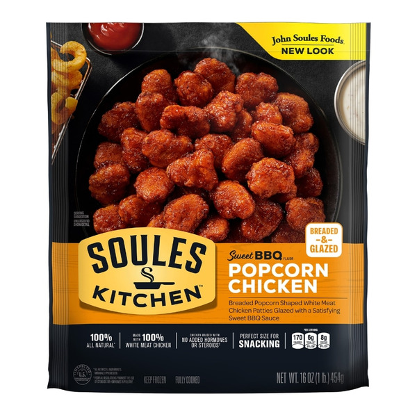 Soules Kitchen Breaded & Glazed Sweet BBQ Flavor Popcorn Chicken