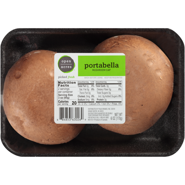 Open Acres Portabella Mushroom Cap (6 oz) Instacart