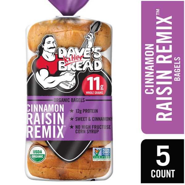 Dave's Killer Bread Cinnamon Raisin Remix Organic Bagels