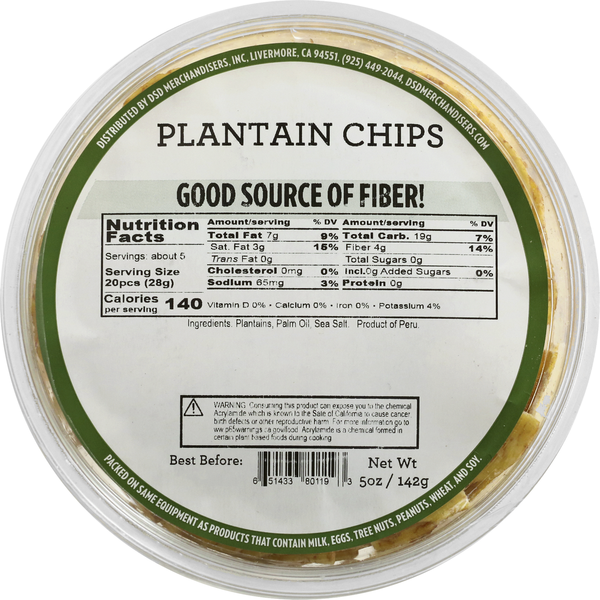 DSD Merchandisers Plantain Chips