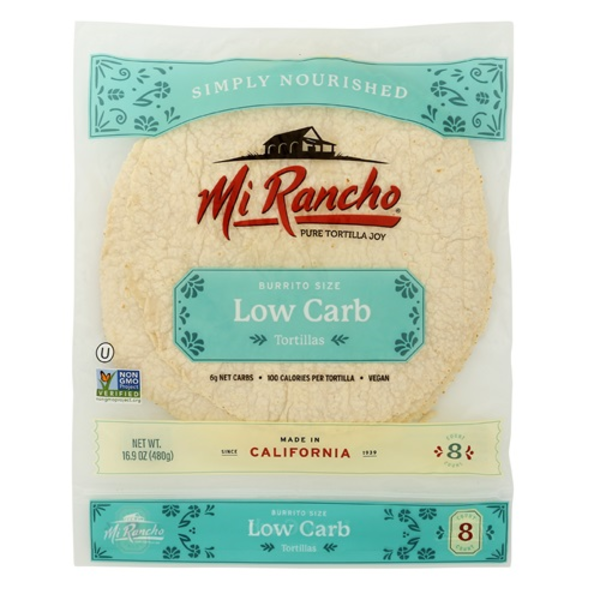 Mi Rancho Tortillas Burrito Size Low Carb Tortillas 8 Count