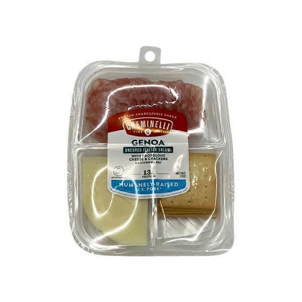 Creminelli Fine Meats Uncured Italian Salami With Provolone Cheese