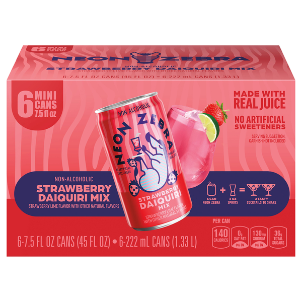 Neon Zebra Daiquiri Mix, Strawberry Same-Day Delivery or Pickup | Tops  Markets