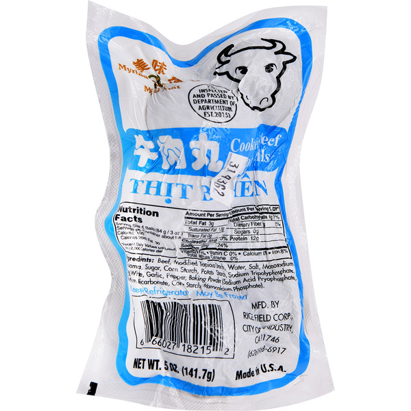 Myriad Foods Beef Meat Ball