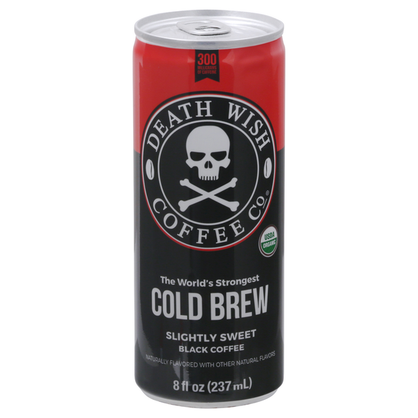 Death Wish Coffee Coffee, Black, Slightly Sweet, Cold Brew