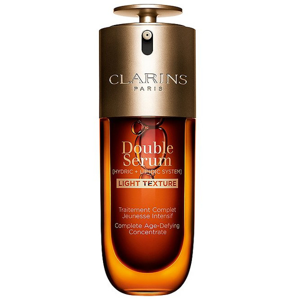 Clarins Double Serum Light Texture Anti-Aging Concentrate to Firm Smooth Boost Radiance and Refine Pores