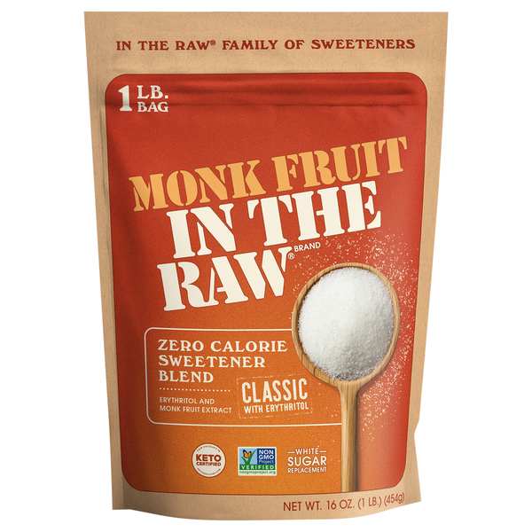 Monk Fruit in the Raw Zero Calorie Classic with Erythritol Sweetener Blend