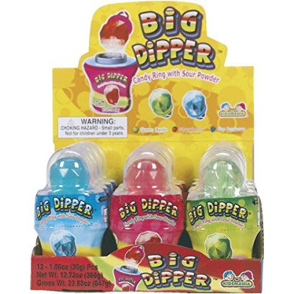 Big Dipper - Candy Ring withSour Powder - 12ct