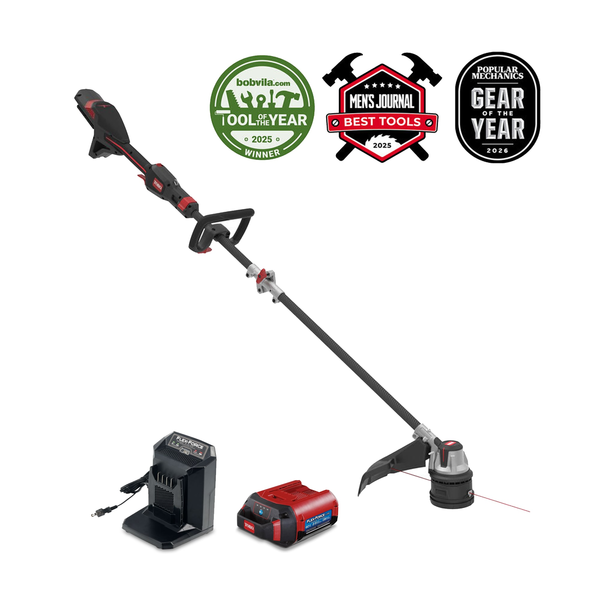 Toro Flex-Force 60-volt max 17-in Telescopic Shaft Battery String Trimmer 2.5 Ah (Battery Included) (Charger Included)