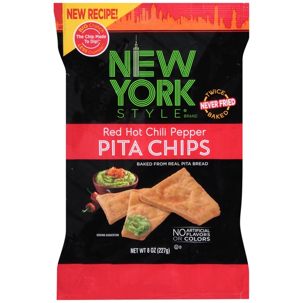 New York Style Red Hot Chili Pepper Pita Chips (8 oz) Instacart