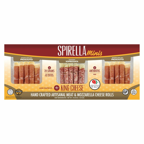 King Cheese Spirella Rolled Minis, 19.20 oz, 30-count