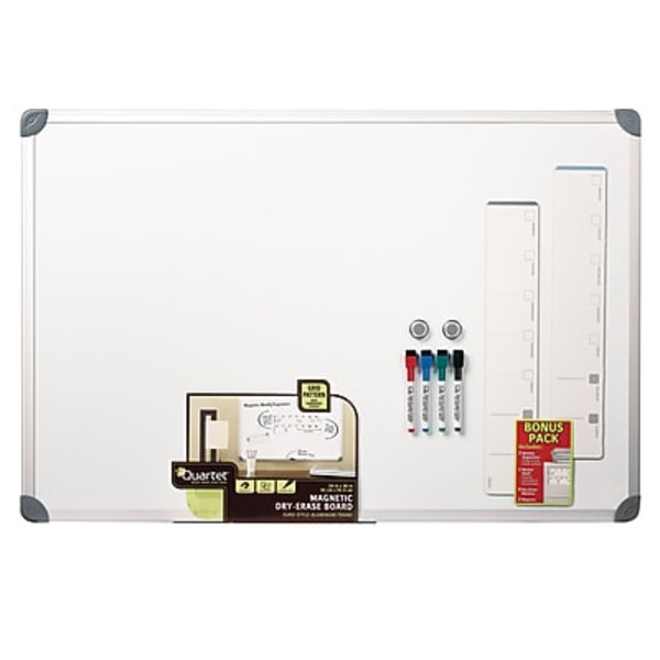 Quartet 79378 3' x 2' Aluminum Frame Magnetic Dry-Erase Board Whiteboard