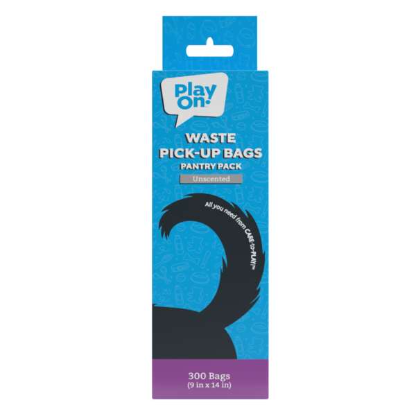 Play On Unscented Waste Bags Pantry Pack, 9 x 14 in - Black
