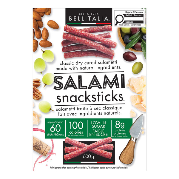 Bellitalia Italian Style Salami Snack Sticks