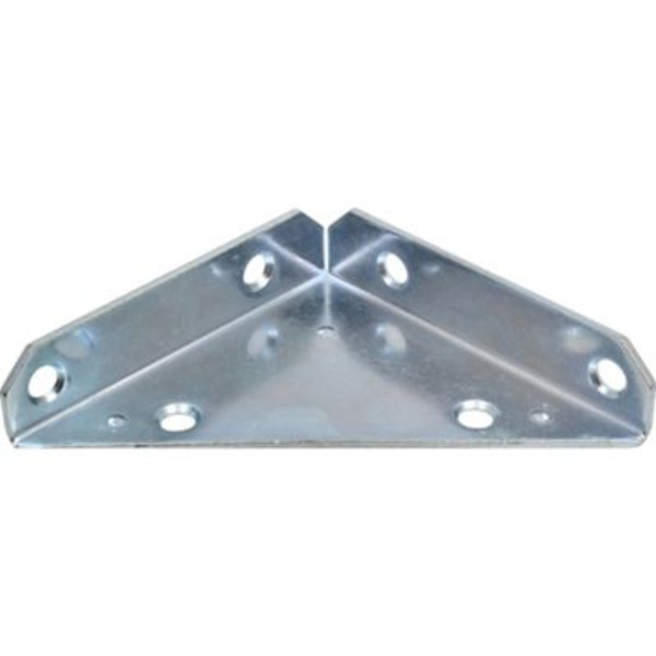 Hillman Hardware Essentials 4 in. Cd-Heavy Duty Corner Brace, Zinc, 2-Pack
