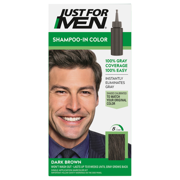 Just For Men Touch of Gray Multiple Application Kit, Mustache & Beard, Dark Brown & Black B-45/55 - 1 each