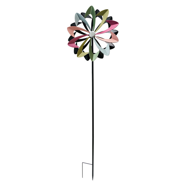 Belavi Multi Color Flower Kinetic Wind Spinner Same-Day Delivery
