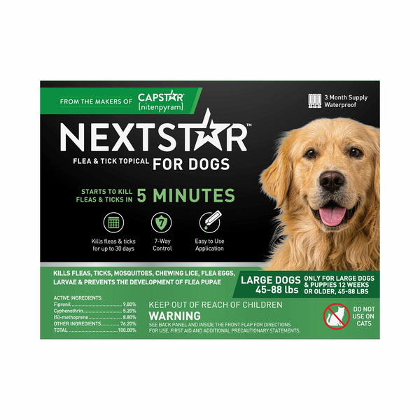 NextStar Flea & Tick Topical, for Dogs, Large Dogs (45-88 lbs)