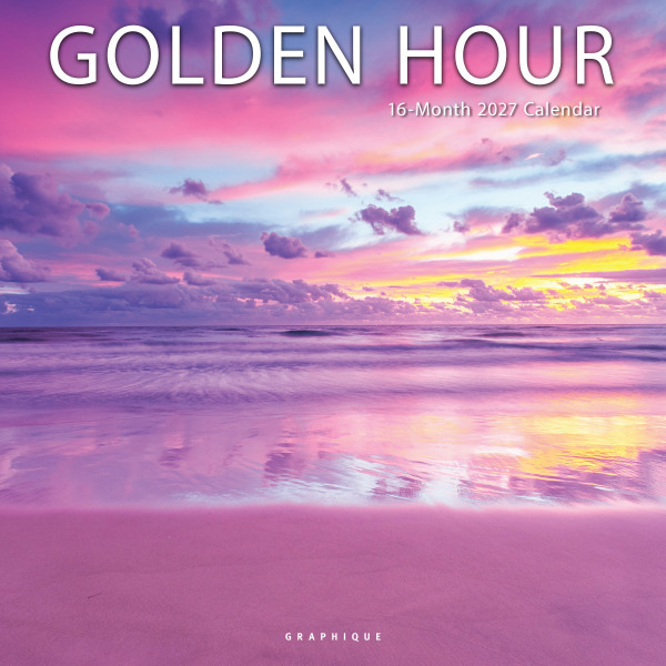 Graphique Golden Hour 16-Month 2027 Wall Calendar, 12 x 12 in (January–December)