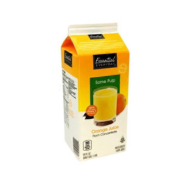 Essential Everyday 100 Orange Juice From Concentrate (64 fl oz
