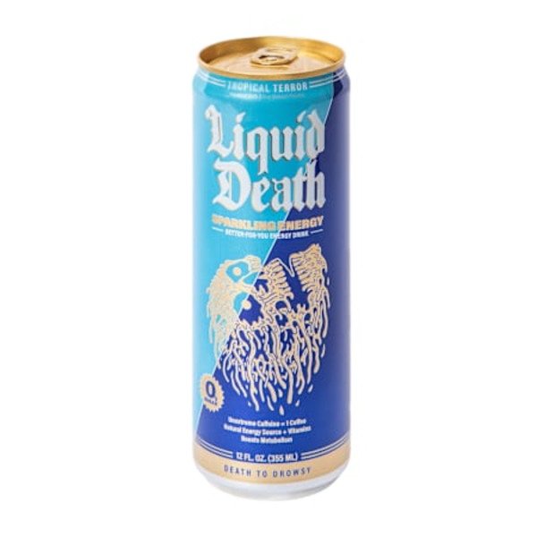 Liquid Death Tropical Terror Sparkling Energy Drink