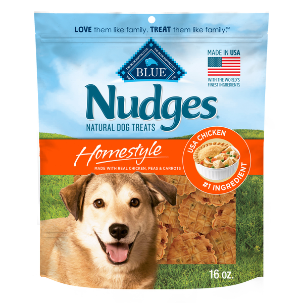 Blue Buffalo Nudges Homestyle Natural Dog Treats, Real Chicken