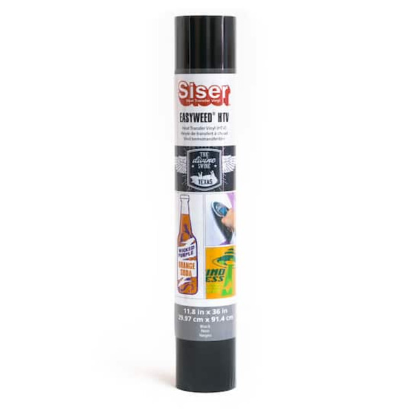 Siser 11.8" Black EasyWeed Heat Transfer Vinyl Roll