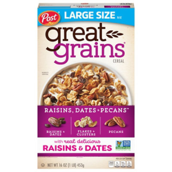 Great Grains Raisins Dates and Pecans Breakfast Cereal