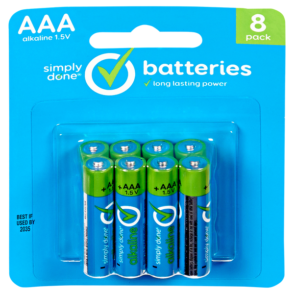 Z Market Simply Done AAA Alkaline Batteries Same-Day Delivery