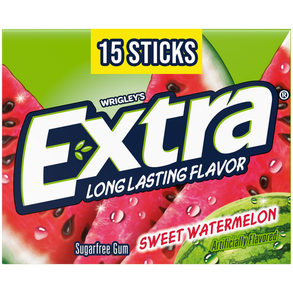 Kellogg's Extra Gum Sweet Watermelon Sugar Free Chewing Gum Single Pack Stick