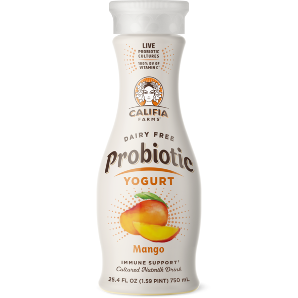 Califia Farms Probiotic Yogurt Drink - Mango 750mL (25.4 oz) - Instacart