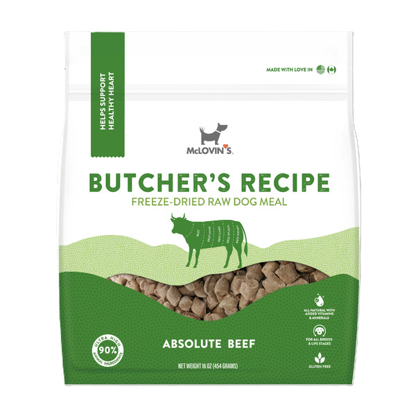 Mclovin's Pet Butcher's Recipe Freeze-dried Raw Dog Meal