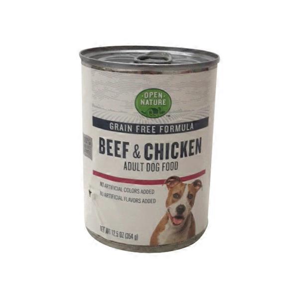 open nature chicken and chickpea dog food