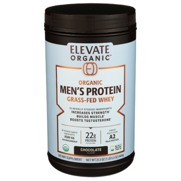 Elevate Organic Chocolate Grass-Fed Whey Men's Protein Same-Day