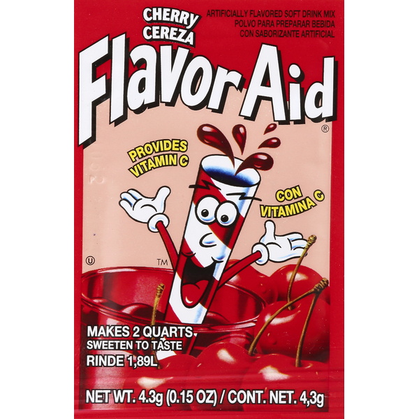Flavor Aid Soft Drink Mix, Cherry Same-Day Delivery or Pickup