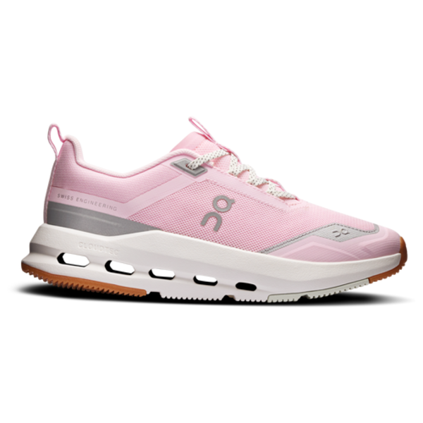 ON Girls' Cloudnova Grade School Running Shoe, Size 6.5 - Peony/Iceberg/Silver