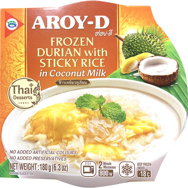 Aroy-D Frozen Durian With Sticky Rice in Coconut Milk