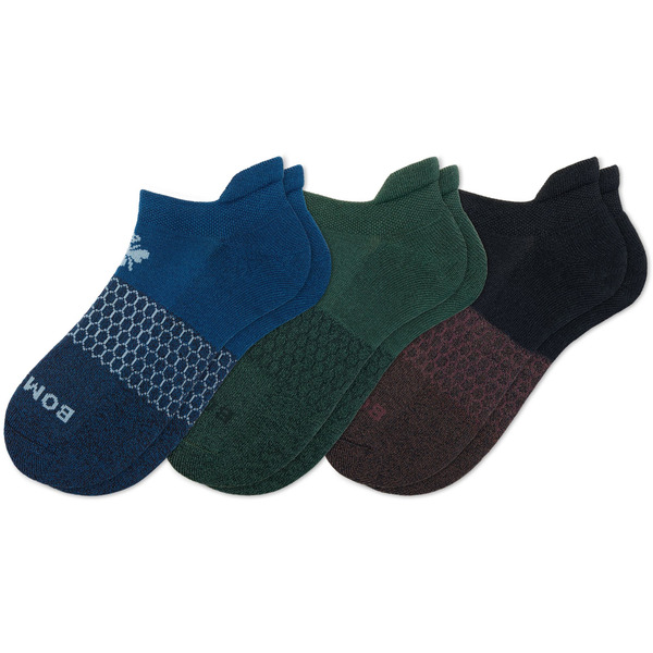 Bombas Adult Solid Ankle Socks, L - Ocean Cove Mix