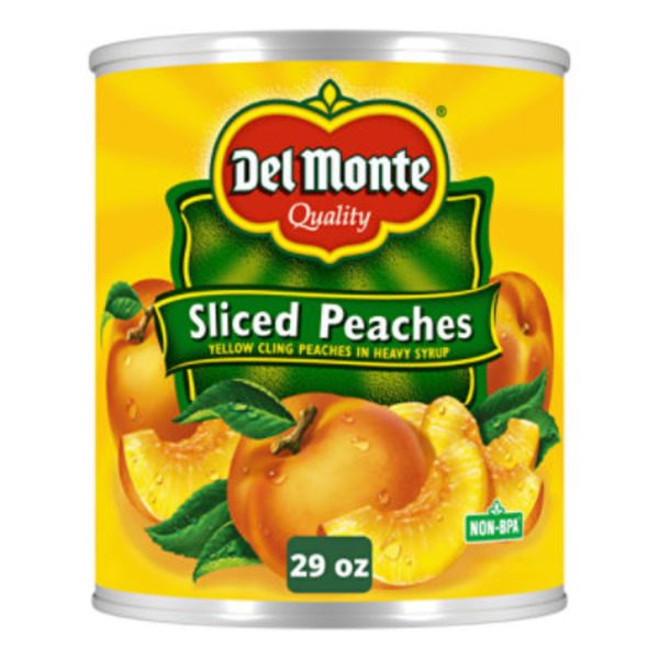 Del Monte Yellow Cling Sliced Peaches in Heavy Syrup, Canned Fruit
