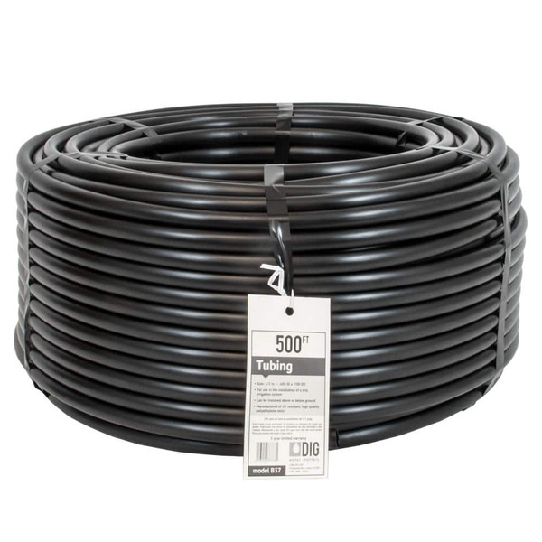 Dig 1/2 In. (.700 O.d.) X 500 Ft. Poly Drip Irrigation Tubing